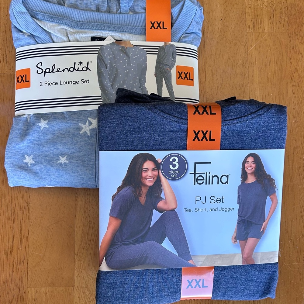 2 brand new sets of pajamas pjs lounge